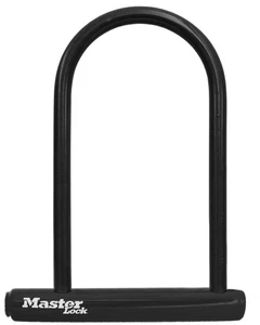 Master Lock Cerradura Bicicleta Negra con Llave, Tamaño Estándar U-Lock para Bicicletas y - Imagen 1 de 7