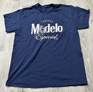 Cerveza Modelo Especial Mexican Beer T-Shirt Baumwolle Blau Herren Medium T Shirt - Bild 1 von 7