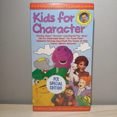 SEALED Kids For Character VHS Barney Gullah Island 1996 Hosted by Tom Selleck  - Image 1 of 4