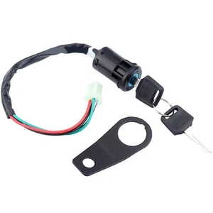 Motorcycle Ignition Switch Key with Mounting Bracket for 50cc to 150cc - Afbeelding 1 van 5