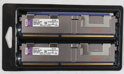 Kingston (KVR1066D3Q4R7S/16g) 32GB 2x 16GB 4Rx4 PC3-8500 RDIMM ECC Server Memory - Image 1 of 3