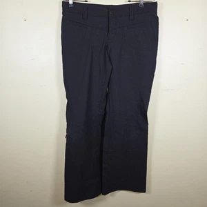 Athleta Hose weites Bein Hose Reißverschluss Beintasche schwarz Größe 6P Stretch  - Bild 1 von 8