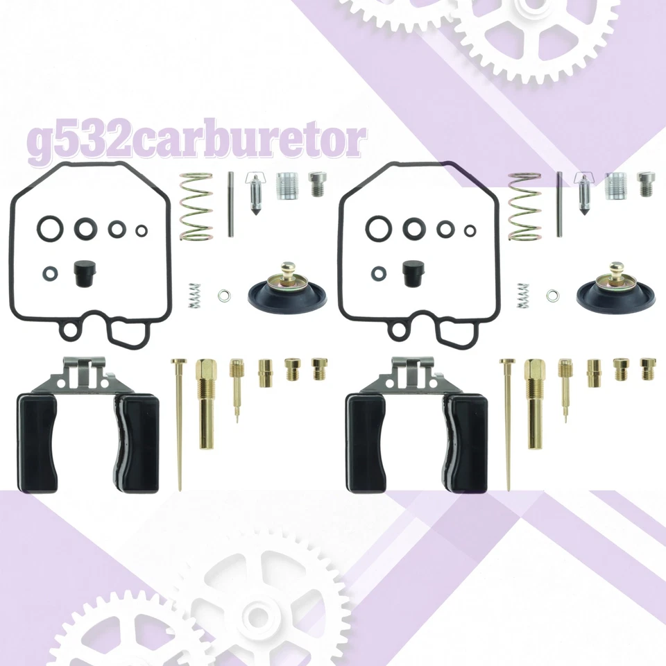 2X FITS HONDA CM400A CM400T 1979-1981 CARBURETOR REPAIR Rebuild KIT &FLOAT-US Foto 1 de 4