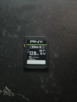 PNY Elite-X 128GB SDXC UHS-I Card - Image 1 of 2