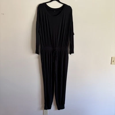 Mono jogger Express para mujer M negro tejido cómodo salón manga larga Foto 1 de 4