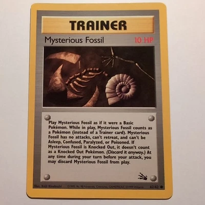 Mysterious Fossil - Pokemon TCG Karte - Fossil - 62/62 - 1999 - English - Bild 1 von 2