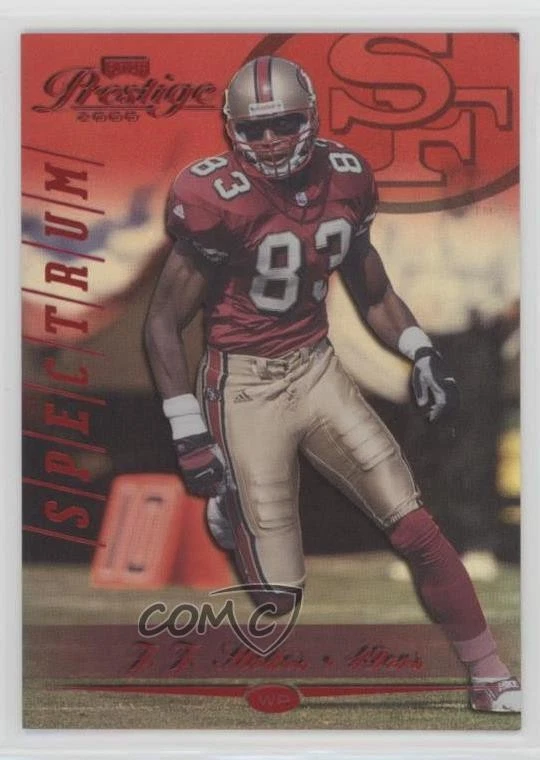 2000 Playoff Prestige Red Spectrum /100 JJ Stokes #153 - Image 1 of 2