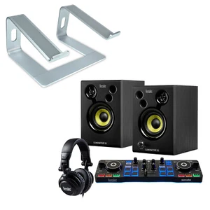 Hercules DJ Starter Kit DJ-Controller Set + Keepdrum Soporte Portátil Plata - Imagen 1 de 8