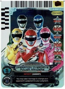 POWER RANGERS LEGENDS UNITE SUPER RARE HOLOFOIL 4-042 OVERDRIVE POWER RANGERS - Picture 1 of 1