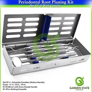 Basic Periodontal Root Planing Kit - Universal Curettes Mirror Cassette - Picture 1 of 8