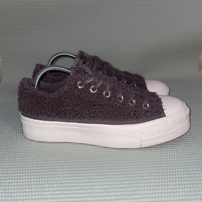 Converse Chuck Taylor All Star Platform Low Sherpa Violet Ore' Womens Size 9.5 - Image 1 of 4