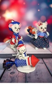 Annalee 2024 Patriotic 4th Of July Independence Day Mouse July 4th Per1 Doll - Picture 1 of 12
