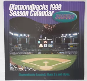 Arizona Diamondbacks 1999 Team Calendar Dbacks 1999 SGA - NUOVO & MAI USATO - Foto 1 di 10
