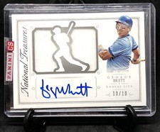 GEORGE BRETT 2015 PANINI NATIONAL TREASURES JERSEY AUTO AUTOGRAPHED SP SSP 10/10