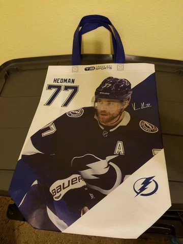 Tampa Bay Lightning Victor Hedman Player Tyvek Tote Bag - Brand New Never Used! Cover