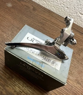 NOS Shimano 600 Ultegra Tricolour FD-6401 Front Derailleur Mech Braze On BNIB - Image 1 of 4