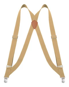 Buyless Fashion Men Trucker Suspenders 48" Elastic Adjustable 1 1/4" X Back - Picture 1 of 49
