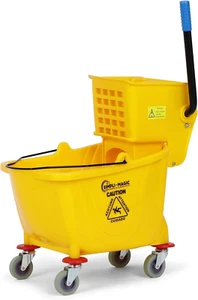 79358 Commercial Mop Bucket with Side Press Wringer, 26 Quart, 14.75"L X 12.95"W - Picture 1 of 7