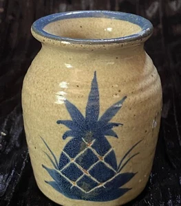Mahon Pottery Miniature Stoneware Vase / Pot with a Pineapple Design - Picture 1 of 9