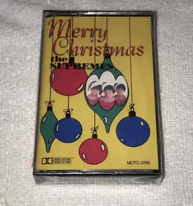 The Supremes Merry Christmas Cassette Diana Ross 1989 Motown w/ Target Receipt - Picture 1 of 3