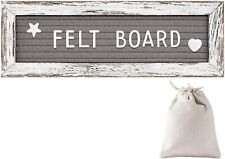 Tukuos Felt Letter Board With White Rustic Farmhouse Wood Frame Weddings Baby