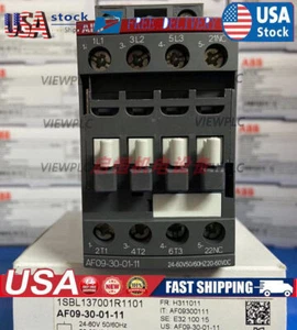 ABB AC Contactor AF09-30-01-11 AF09-30-01-12 AF09-30-01-13 - Afbeelding 1 van 5
