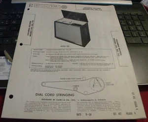 COLUMBIA RECORDS RECEPTOR AM/FM CON CAMBIADOR DE REGISTROS 3 MODELOS (SAMS PHOTOFACT 412-6) - Imagen 1 de 1