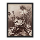 Charles Aubry Roses Poppies And Carnations Photo Framed Wall Art Print 18X24 In