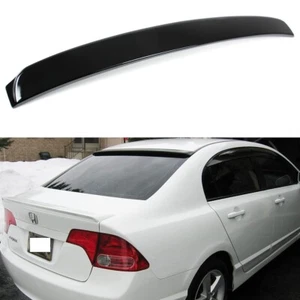 GLOSS BLACK Rear Lid Wing Splitter ROOF Lip SPOILER FOR Civic 06 07 08 09 10 11 - Picture 1 of 1