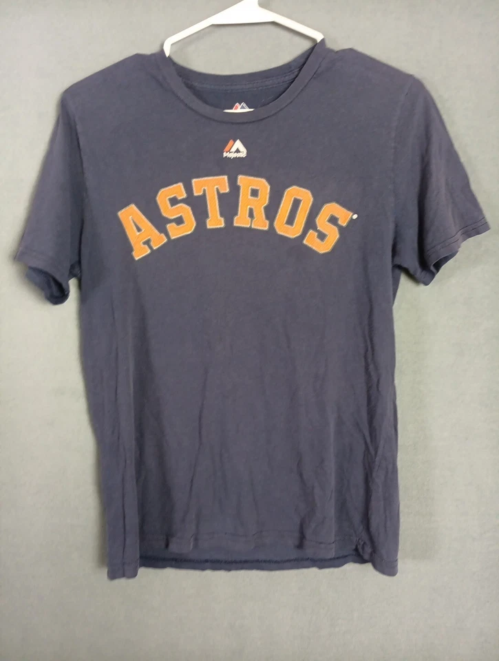 Houston Astros Size L 14-16 T Shirt Short Sleeve Navy, Altube 22 Majestic Brand - Image 1 of 4
