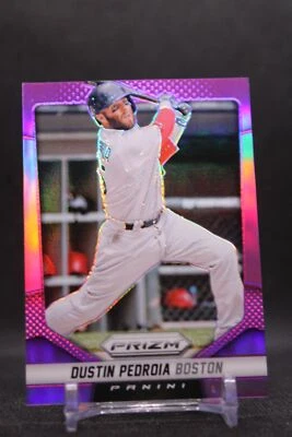 Dustin Pedroia #69 2014 Panini Prizm Prizms Purple Red Sox SN/99 - Image 1 of 2