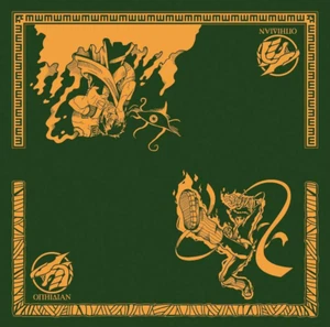 2 Player Cloth TCG Playmat Garaa Rock Lee Naruto Green and Yellow Stitched - Picture 1 of 1