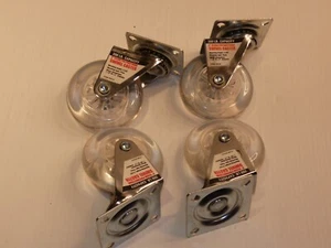 Harbor Freight Tools Set 4 Polyurethane Swivel Caster Wheels - Picture 1 of 4