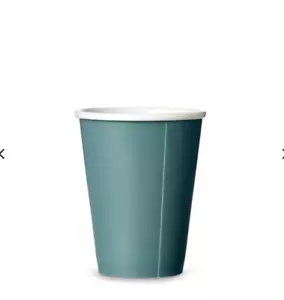 Viva Scandinavia Andy Ozean türkis blau weiß Kaffeetasse beschreibbar 12 Unzen - Bild 1 von 4