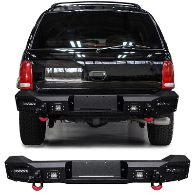 Vijay Fit 1998-2003 Dodge Durango Steel Rear Bumper with D-Rings and LED Light - Image 1 of 4
