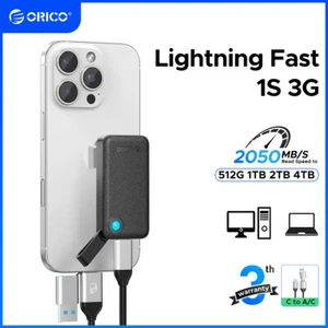 ORICO Portable SSD External Solid State Drive Read Speeds 2050MB/s 512GB/1T/2TB - Picture 1 of 24