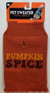 Pet Dog Apparel ~Pumpkin Spice~Life Dog Warm Sweater Medium (12 - 18 lbs) - Picture 1 of 3
