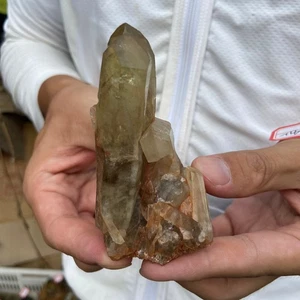 160g Natural citrine Smoky Black Quartz Crystal Cluster Raw Mineral Specimen - Picture 1 of 10