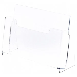 Plymor Clear Acrylic Countertop Paper Holder, Fits 8.5" x 11" Documents - Picture 1 of 1