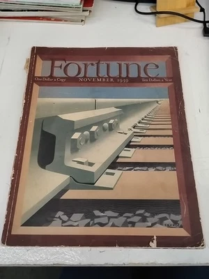 Fortune Magazine November 1939 Complete Art Deco Retro WWII - Image 1 of 4