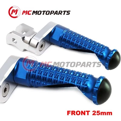 BLUE MPRO 25mm Extension Front Footpegs For MV Agusta F4 1078 2009+ - Imagem 1 de 4