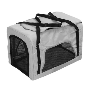 Grey Dog Carrier With 4 Wheels Portable Rolling Cat Carrier Small Pet Strol GF - Picture 1 of 24