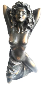 VTG HOYAT European BRONZE Nude Erotic Female Sculpture 15” Luigi Vittorio Tessar - Picture 1 of 10