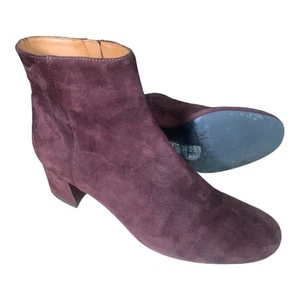 & Other Stories Botas Para Mujer Talla 9 Marrón Gamuza Cremallera al Tobillo Retro Boho Chic - Imagen 1 de 13