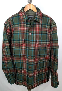 J. PETERMAN Flanell Overshirt Shacket Thermohemd kariert Gr. L Knopfleiste - Bild 1 von 4