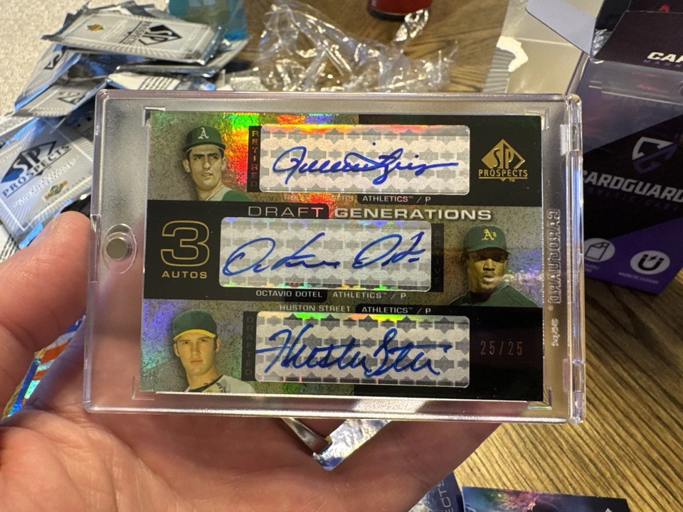 Rollie Fingers 2004 SP Prospects Octavio Dotel Houston Street radiocontrol triple automático #/25 Foto 1 de 1