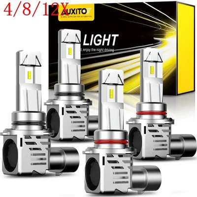 4/8/12X 9005 9006 Combo LED Headlight Hi Low Beam for GMC Sierra 1500 1500HD 25 - Image 1 of 4