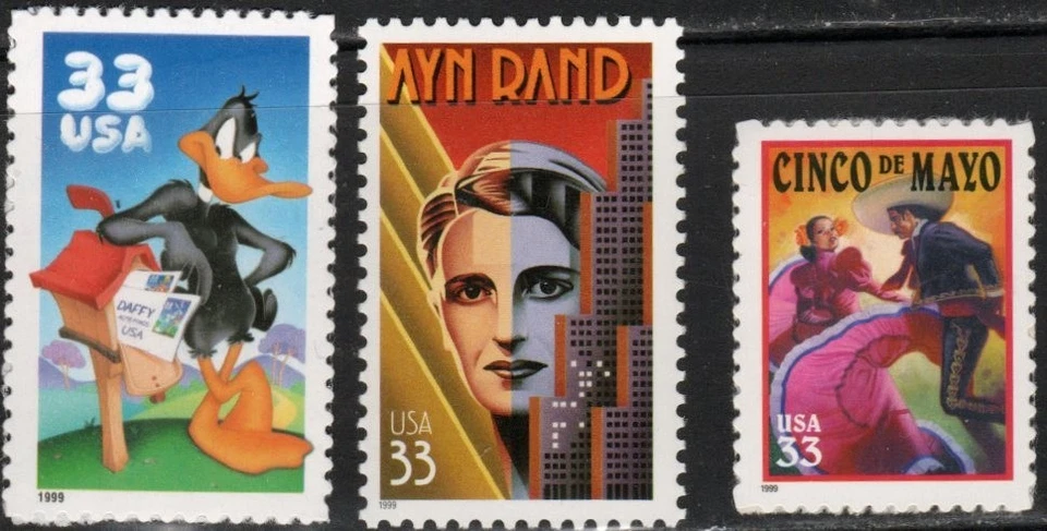 US Scott #3306, 3308 and 3309 MNH singles - Image 1 of 1