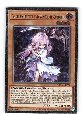 Yugioh GEISTERSCHNITTER UND WINTERKIRSCHBLÜTEN , op20-de001 Ultimate Rare - Bild 1 von 2
