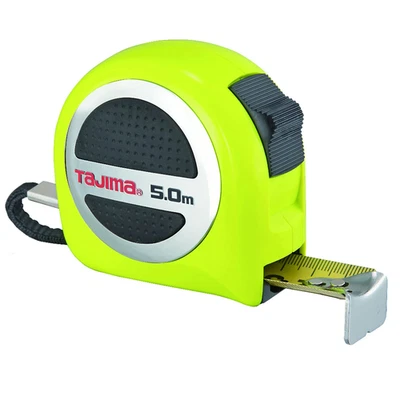 Tajima 5m W-Thick Lock Stainless Pocket Tape Measure 25mm Blade - GASP25-50E - Image 1 of 2